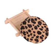 2 шт Леопардовый спонж для макияжа, нежная и мягкая рассыпчатая пудра, пуховка, косметическая пуховка, высокое качество