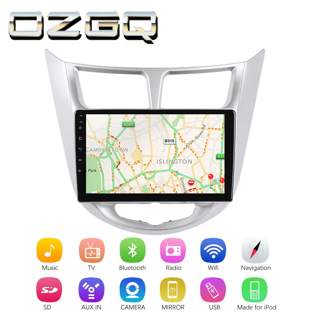 Clearance OZGQ Android 7.1 Car Player For Hyundai Verna / Fluidic Verna 2010-2017 HD Screen Auto GPS Navi BT Radio TV Audio Video Stereo 2 Clearance OZGQ Android 7.1 Car Player For Hyundai Verna / Fluidic Verna 2010-2017 HD Screen Auto GPS Navi BT Radio TV Audio Video Stereo 2