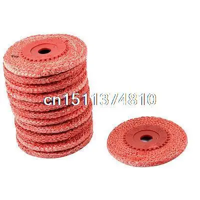 

Red 8mm Thickness 100mm Outside Dia Abrasive Flap DiscPolishing Wheel 12 Pcs