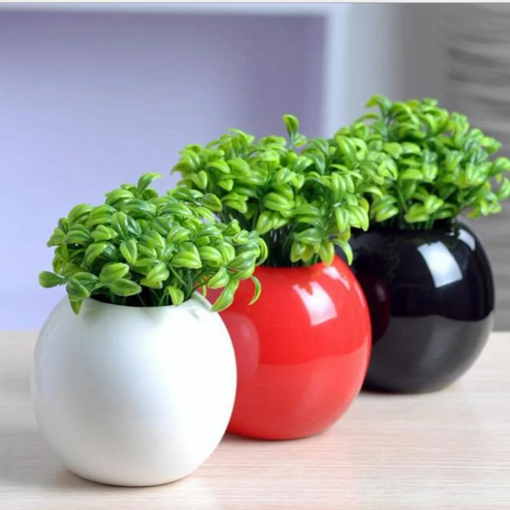 Garden Pots Ceramic Hanging Vase Mini Decoration Home Garden Decor