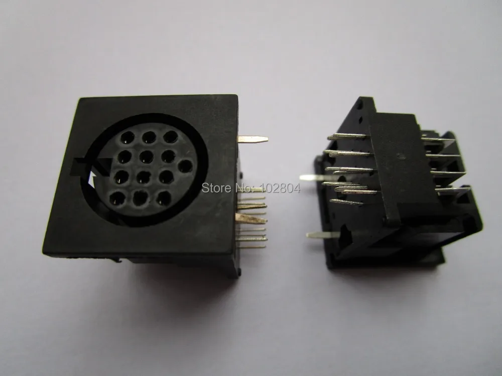 

25 pcs Circular DIN Jack Female 13pin PCB Mount Connector