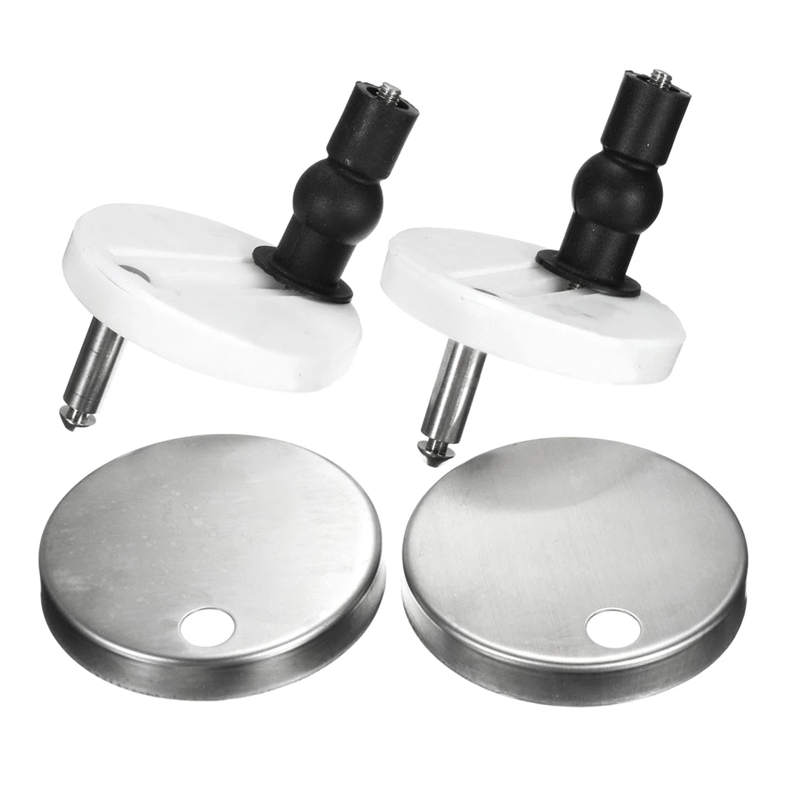 

2pcs DIY Plastic Toilet Seat Screws Fixings Fit Toilet Seats Hinges Repair Tools Size: 4.4x2.4cm