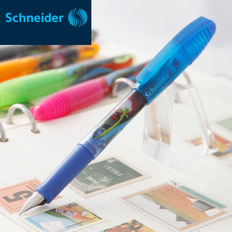 

Germany Schneider Fountain Pen for Pupils Students Iraurita Resin Fountain Pen F 0.5mm Smooth Writing School Stationery Supplies