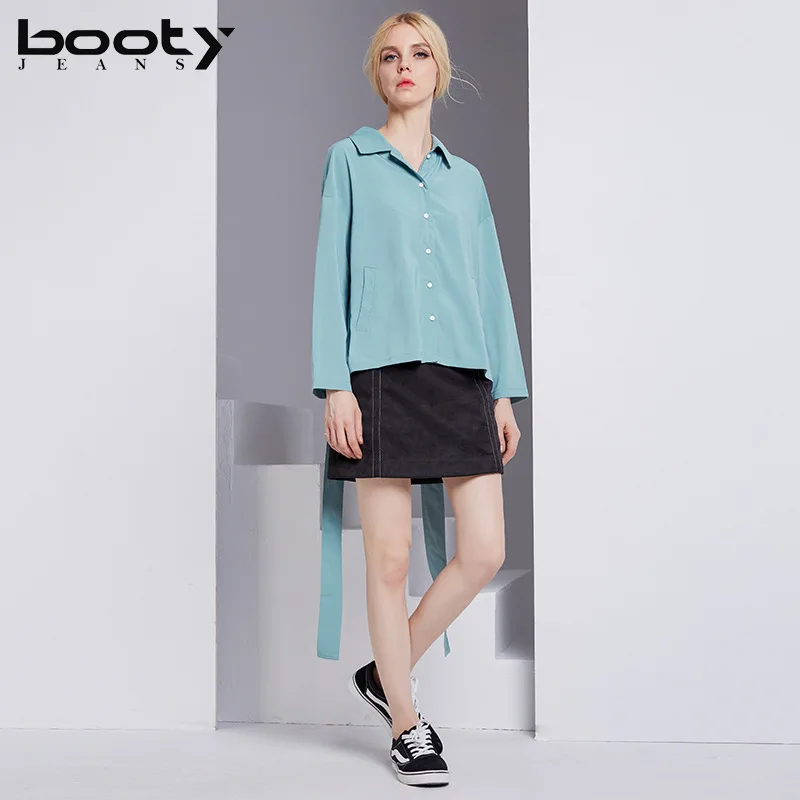 Ropa Volver Verde up Mujer Damas Bootyjeans Otoño Moda 2017 Nuevo Encaje Alta Gama Blusa De Camisa Negro W6HAaqn6f