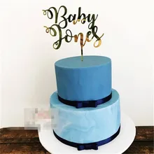 Персонализированные торт для детского праздника Топпер на заказ имя ребенка украшение для именинного торта крещения акриловый торт Топпер