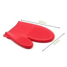 Красочные из термостойкого силикона перчатки-Прихватки противоскользящие горшок держатель для выпечки и bbq кухонные принадлежности