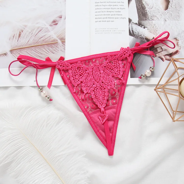 Women Sexy G String Lace embroidery String Hollow Out Thong Panties Shorts tangas Lingerie Underwears Underpants New Styles