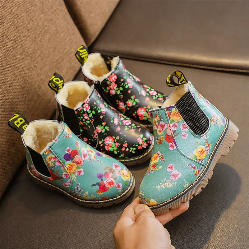 2018 зимние NewStyle Дети Мода для мальчиков и девочек тапки зима толстые зимние детские повседневные обувь ChildrenKid Schoenen C3