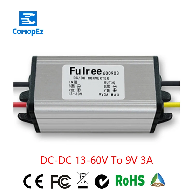 

DC-DC 12V/24V to 9V Converter Module for Cars 3A