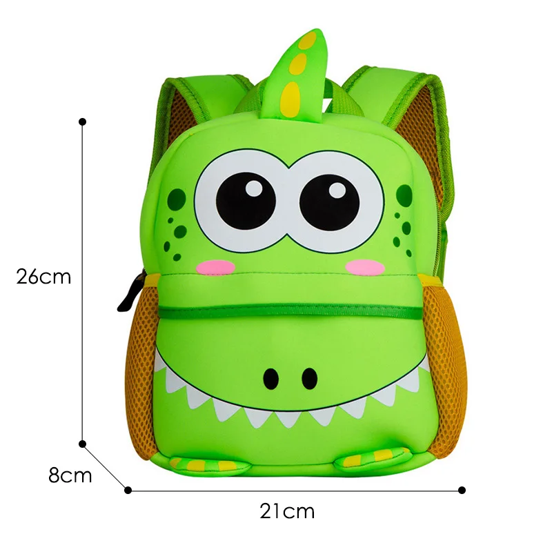 Kids Toddle Waterproof School Backpack 3D Cute Dinosaur for Girls and Boys Bag