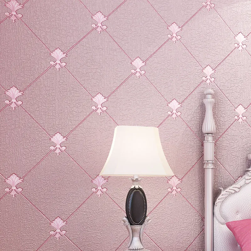 High Quality Thick Flocked European Style 3D Wallpaper For Walls Bedroom Living room TV Background Decor Home Wall paper Rolls