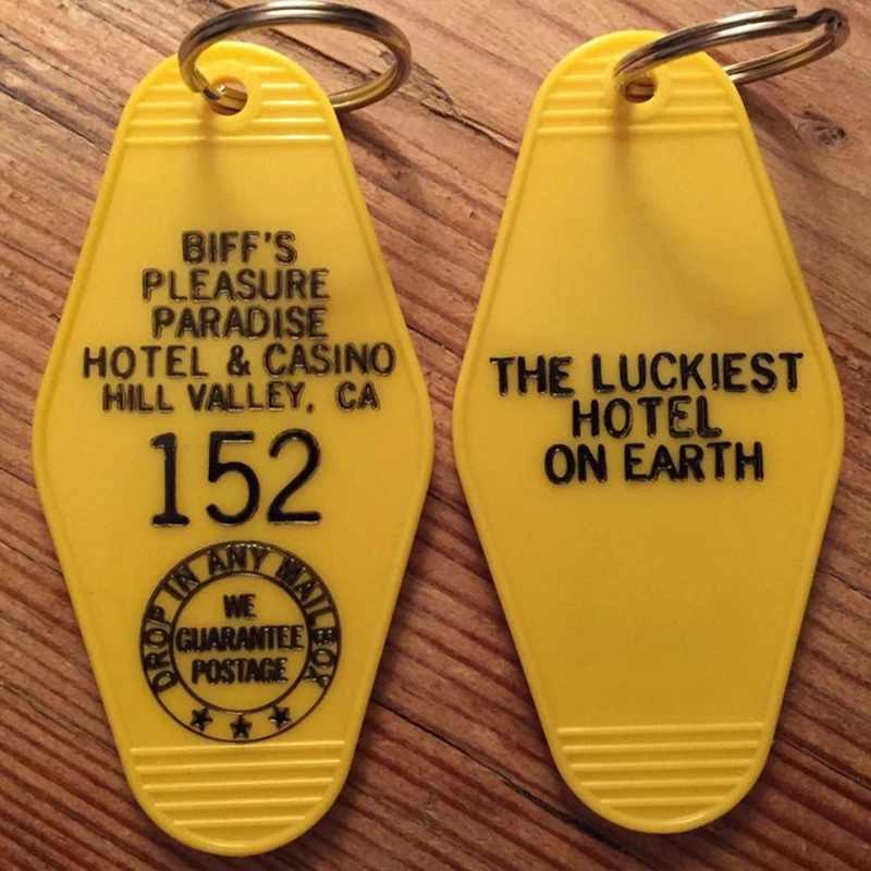 

Back TO THE FUTURE 2 inspired Biff's Pleasure Paradise Keytag