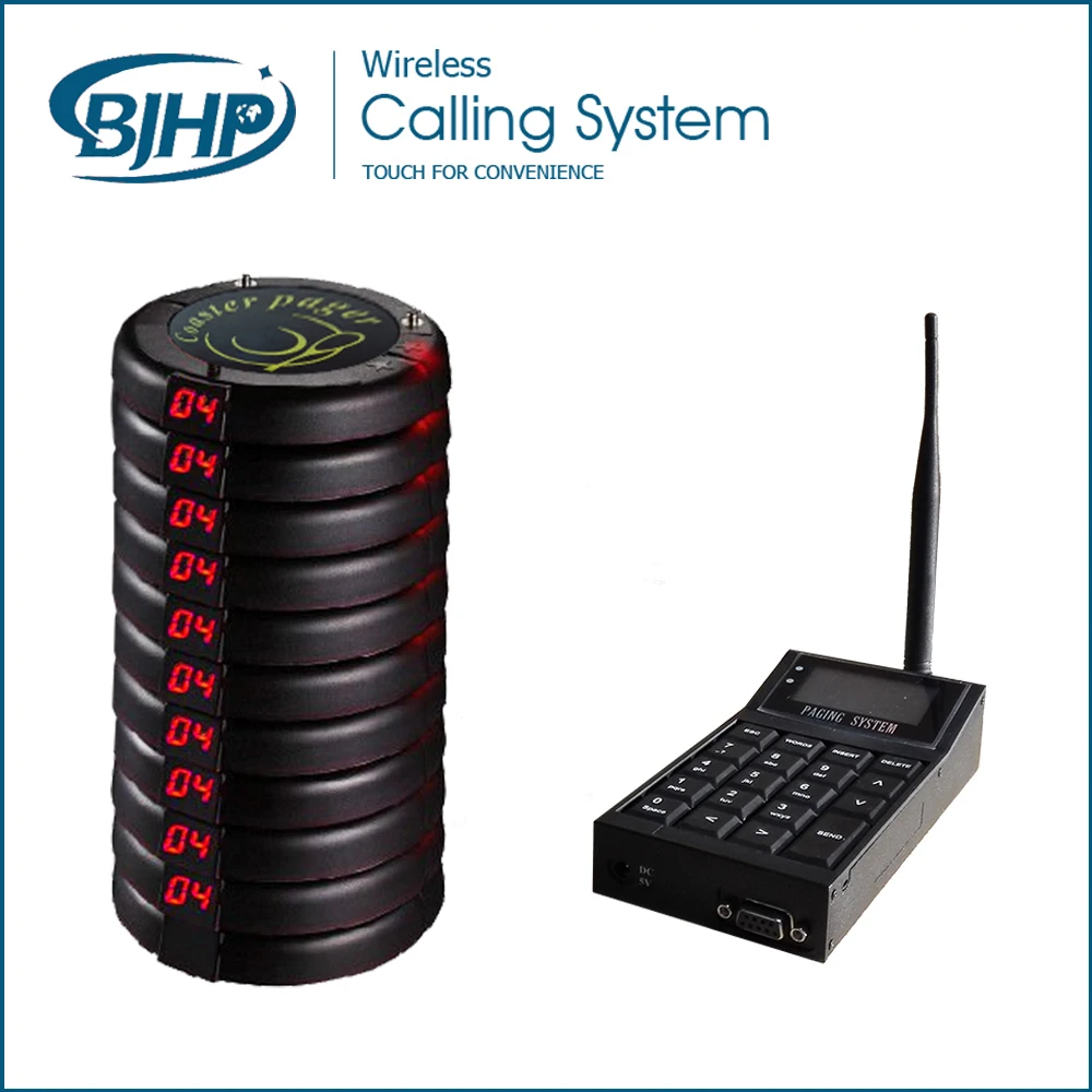 

Long Range Wireless Paging System Table Buzzer Call System for Restaurant CTP400