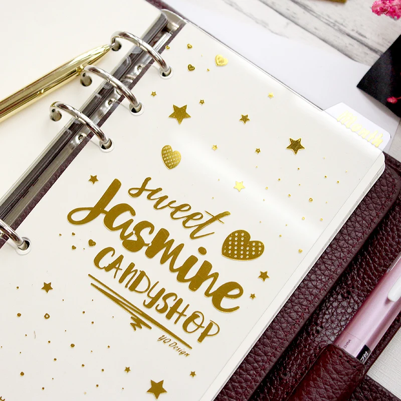 Fromthenon Foil Transparent Divider Index Planner Weekly Today Ruler For Dokibook Spiral Planner A6 2018 Creative Stationery