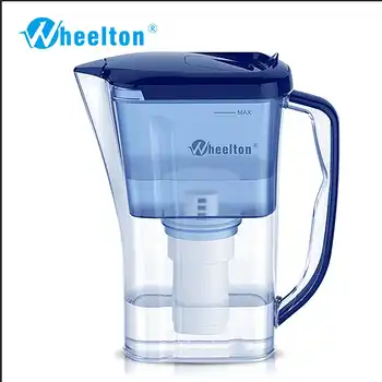 Wheelton Water filter pitcher Purifier BPA free Ion exchang reduce incrustation scale Extra 4 filters Germany warehouse Freeshi