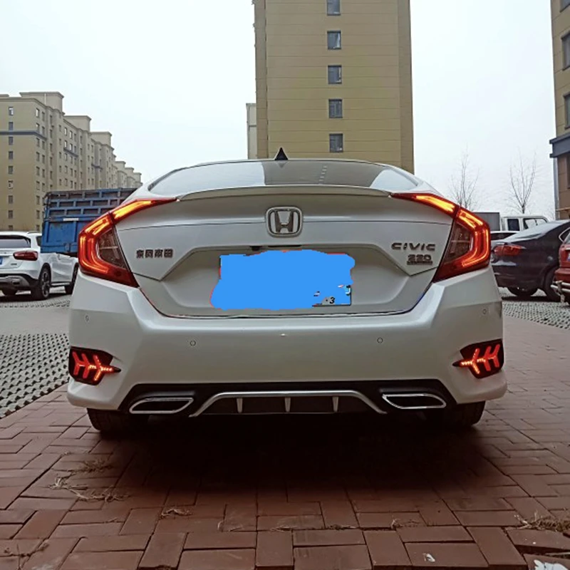 Для Honda Civic задний спойлер багажника Высокое качество ABS Материал грунтовка цвет украшение в виде хвостового крыла для Civic