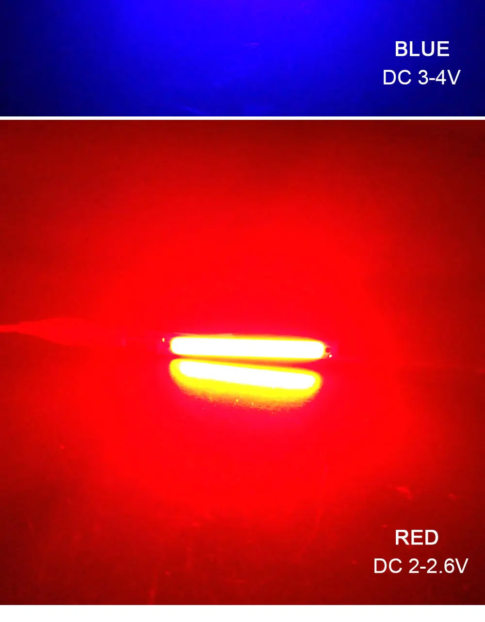 608mm 2V 3V COB LED Light Bulb 60mm Strip Red Bule Warm Cool White 1W 3W 3.7V LED Lighting Source for DIY Work Lamps (12)