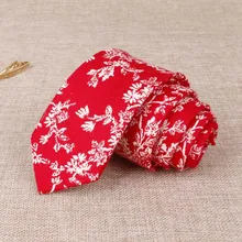 6 см хлопковые Узкие галстуки с принтом для шеи, мужские свадебные костюмы, цветочный галстук, повседневные Брендовые мужские галстуки Gravatas