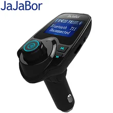 JaJaBor T11 Bluetooth автомобильный комплект Handfree FM передатчик MP3 музыкальный плеер двойной USB Автомобильное зарядное устройство Поддержка TF карта U диск Play