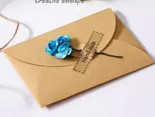 

Custom Craft Paper Printing Envelope Kawaii Gift Craft Envelopes with tag inside