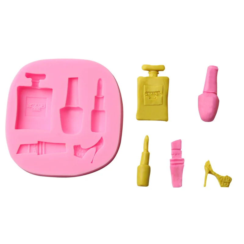 

DIY Perfume Bottle Lipstick Heels Silicone Fondant Mold