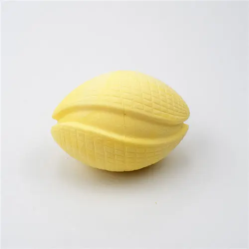yellow Новая игрушка для домашних животных молочный аромат Чистка Поролоновый футбольный TPR экологически чистый нетоксичный тренировочный собака моляры Укус игрушка для собак - Цвет: yellow