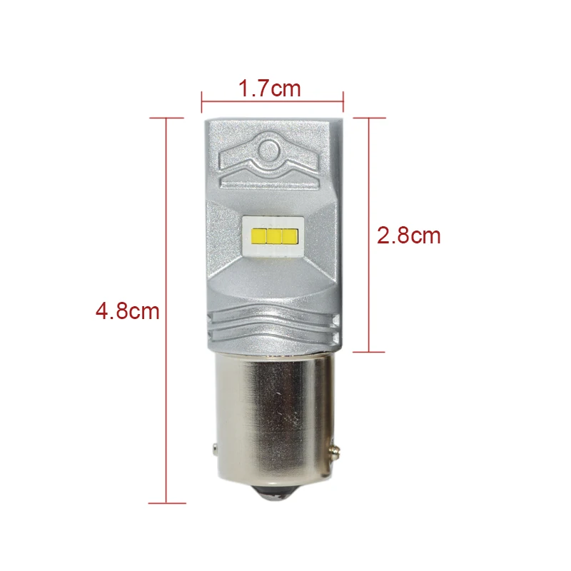 2 X BA15S 3200LM высокое Мощность S25 P21W 1156 Автомобильный светодиодный противотуманный фонарь 12V светильник задние тормоза туман светильник сигнальные лампы 6000K белый