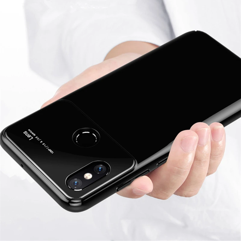 Tempered Glass Phone Case For XIAOMI MI 8 Hard PC Explore Protective Cover Coque | Отзывы и видеообзор