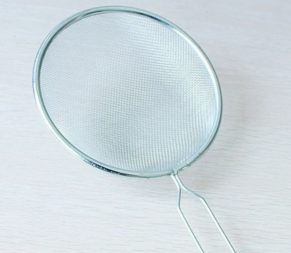 

Advanced Pure Stainless Steel Flour Sieve colander Powdered Sugar Filter Mesh Sifting Strainer Kitchen Cake Baking Tools