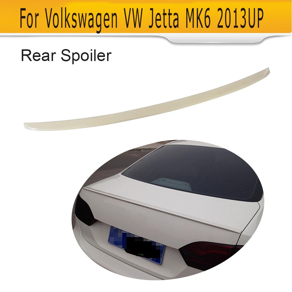 ABS Unpainted Rear Trunk Lip Spoiler Boot Wing Spoiler For VW jetta MK6