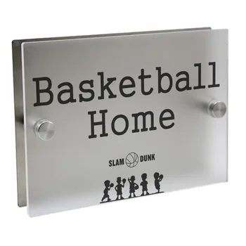 

Basketball Plaques Outdoor Signs Personalized Modern House Number Door Sign Plaque Street Acrylic Matte Glass TOP