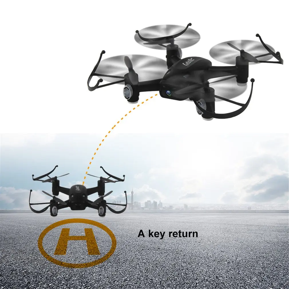 L8HW мини селфи RC квадрокоптер дрон с wi-fi FPV дрон 720P камера удержание высоты безголовый режим 360 переворачивает две батареи RTF