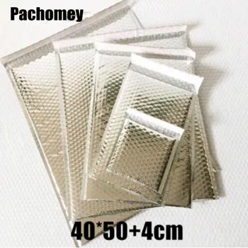 

40*50+4cm 10pcs/lot Sliver PET Aluminum Film Bag Bubble Envelope Packing Bags For Mailing PP033106