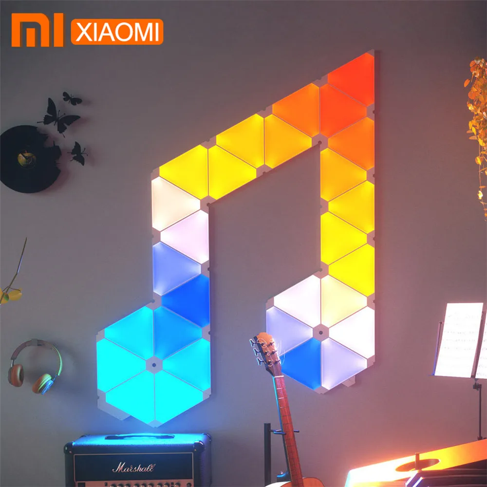 

Original Xiaomi Nanoleaf Full Color Smart Odd Light Board Work With Mijia APP For Apple Homekit Google home Custom Setting