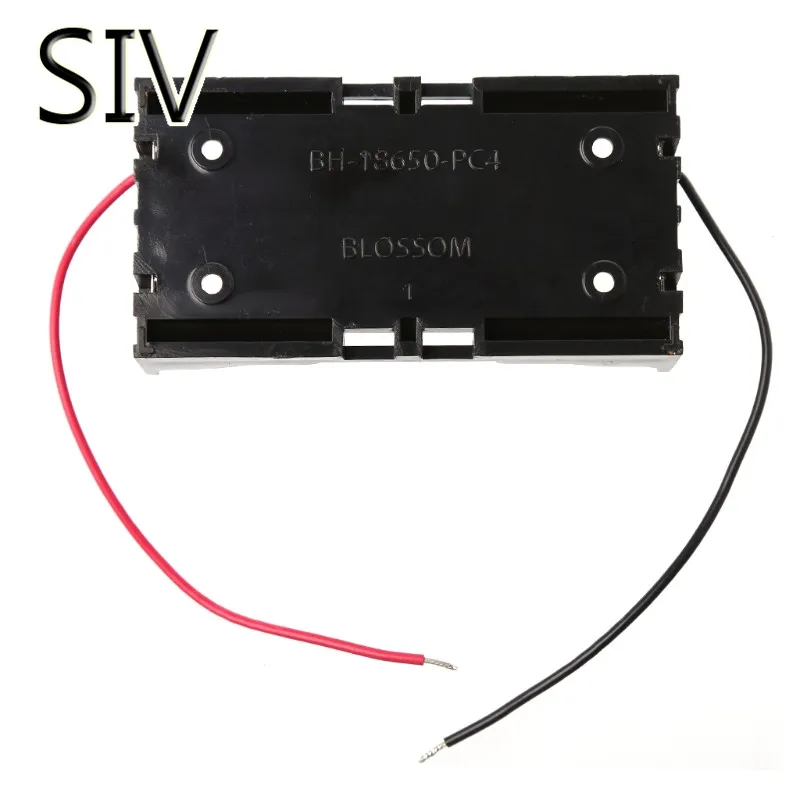 

SIV Battery Storage Box 3.7V 2x 18650 Parallel Batteries Holder Box Storage Case Container With Wire