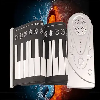 

49 key speaker hand roll electronic piano portable folding electronic soft keyboard roll up the piano