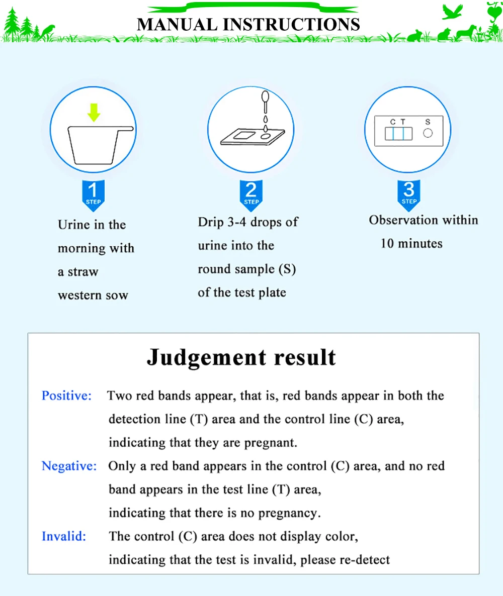 5 шт., тестовая полоска для беременных из коровьей кожи, тестовая бумага для обнаружения беременности, тестовый прогестерон, Коллоидное золото, ветеринарное сельскохозяйственное оборудование