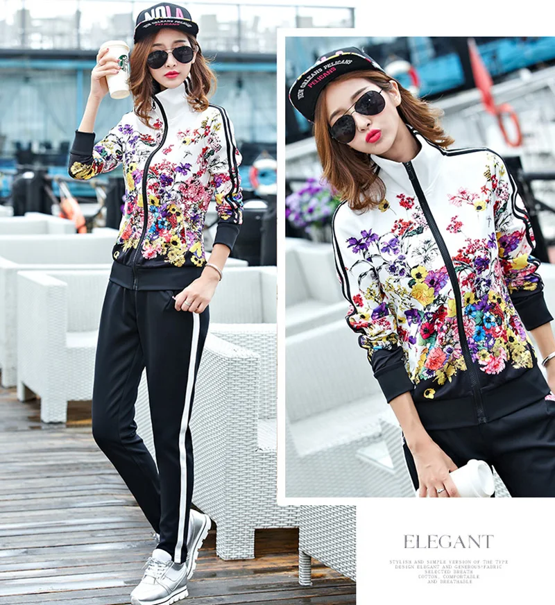 lounge sets 2021 Spring Zipper Cardigan Top and Trousers up and down Two-piece fashion Sweet Maiden long-sleeved Cardigan top Pants suit white co ord set