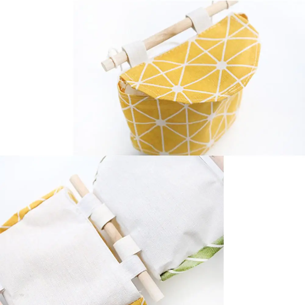 القطن والكتان تخزين حقيبة للحمل جدار حقيبة التخزين القماش عنبر باب حقيبة تخزين قابلة للحمل حقيبة للحمل عملي مفيد ديكو