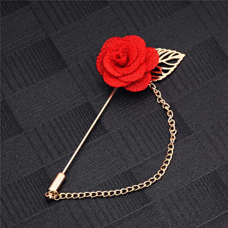 

SHUANGR 2017 fashion red blue black color flowers leaves shapes brooches pins women's wedding party dress accesories