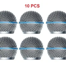 Bolymic упаковка из 10 шт. шаровой головкой сетки микрофонная решетка Мик подходит Shure SM58, Beta58/Beta58A микрофон
