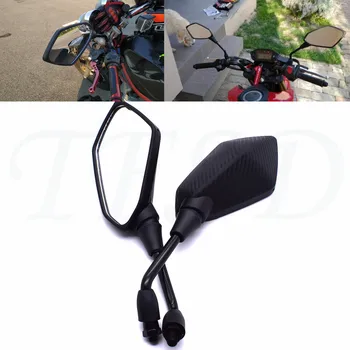 

carbon fiber color 10MM motorcycle off-road motorbike side rearview mirror For Triumph Speed Triple Daytona 955i Sprint ST