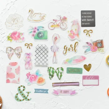 

Lovedoki Recovery Series Pre-cut Card Sticker Projet Life Planner Scrapbooking Album Decorative Accessories Stationery Sticker