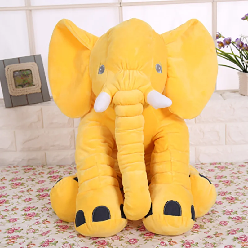 3 Size Baby Crib Elephant Plush Toy 6 Colors Option Stuffed Elephant Pillow Newborn Cushion Doll Bedding For Adults Kids Toys