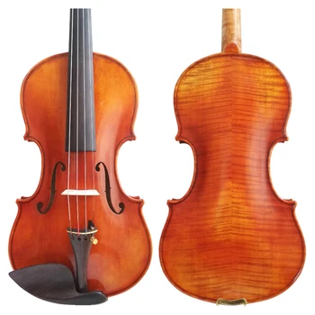 

Copy Guarneri del Gesu Pagnini Cannon II 1742 100% Handmade Oil Varnish Violin FPVN03 Foam Case Carbon Fiber Bow