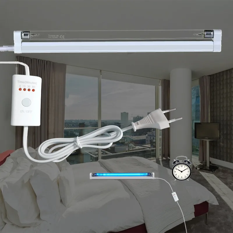 Дешево Таймер УФС стерилизатор лампа бактерицидный свет ультрафиолетового генератора озона кварцевые дезинфекции Deodor трубки убить пылевого клещ...