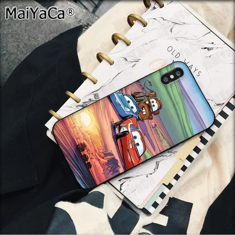 MaiYaCa анимация Pixar Автомобили Мягкий Силиконовый ТПУ чехол для телефона iPhone X XS MAX 6 6s 7 7plus 8 8Plus 5 5S SE XR чехол - Цвет: A6