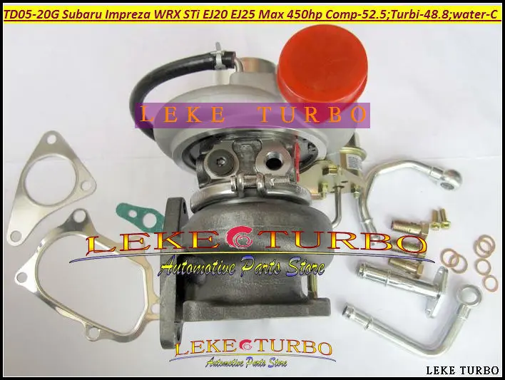 TD05 20G TD05-20G TD05-20G-8 Turbo Turbocharger For SUBARU Impreza WRX STI Turbine Engine EJ20 EJ25 MAX HP 450HP 5 bolts (3)