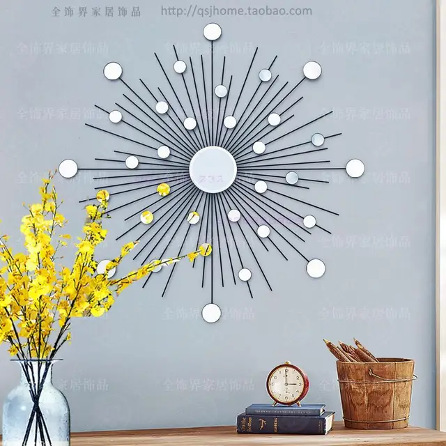 Modern Mirror Wall Art Sunburst Metal Wire Modern Mirror Wall Art Sunburst Metal Wire Mirrored Decor