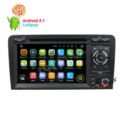 7 дюймов 2Din Android 5.1 4 ядра 1080 P видео GPS Навигатор Автомобильный DVD Плеер с Экран зеркалирование OBD2 для Audi a3/S3 бесплатная карта